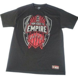 Authentic WWE Roman Reigns From Ashes to Empire T-Shirt Sz L Black/Red/Gray NWOT